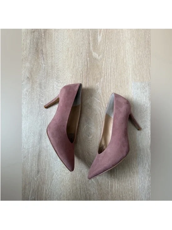 INC International Concepts Mauve Suede Pointed Toe Pumps - Picture 5 of 5